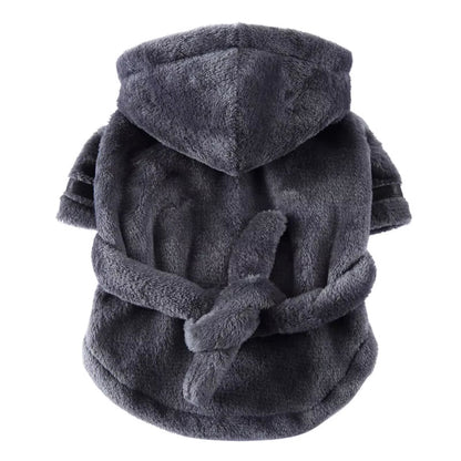 PawDry Hooded Bathrobe – Ultra-Absorbent Towel Pajama for Clean, Comfy Dogs