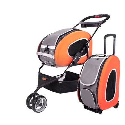 PawPorta 4-in-1 Foldable Pet Stroller – The Stylish Ride for Pets on the Go